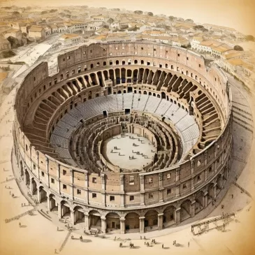 Illustration du Colisée à Rome